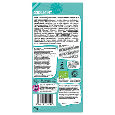 Seed and Bean - 72% Dark Cool Mint